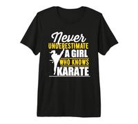 Mai Sottovalutare Una Donna Che Conosce Il Karate Maglietta Premium