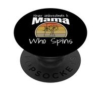 Mai sottovalutare una mamma che gira la ruota di filatura PopSockets PopGrip Adesivo