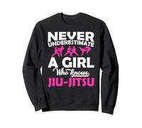 Mai Sottovalutare Una Ragazza Che Conosce Jiu Jitsu Regalo Adolescente Felpa