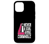 Mai sottovalutare una ragazza che gioca a cornhole player Custodia per iPhone 12/12 Pro