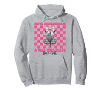 Mai sottovalutare una ragazza che gioca a disco Golf Mom Discgolf Felpa con Cappuccio