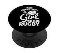 Mai sottovalutare una ragazza che gioca a rugby PopSockets PopGrip Adesivo