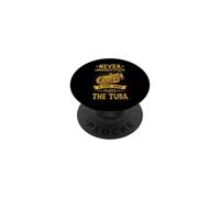 Mai sottovalutare una ragazza che gioca a Tuba PopSockets PopGrip Adesivo