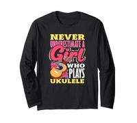 Mai Sottovalutare Una Ragazza Che Suona l'ukulele Maglia a Manica
