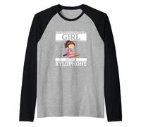 Mai sottovalutare una ragazza con uno xilofono Maglia con Maniche Raglan