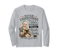 Mai Sottovalutare Una Vecchia Che Legge Ancora Libri in 80 Maglia a Manica