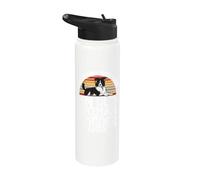 Mai sottovalutare una vecchia con un Border Collie Stainless Steel Insulated Water Bottle