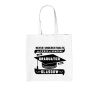 Mai Underestimate A Glasgow Graduate - Borsa Tote IN Tela - Uni Studente