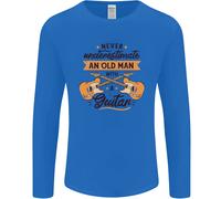 Mai Underestimate Un Vecchio Uomo Chitarra Uomo Maniche