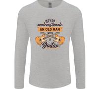 Mai Underestimate Un Vecchio Uomo Chitarra Uomo Maniche