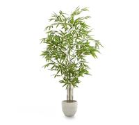 MAIA SHOP Bambù artificiale 150 cm Minimal, pianta finta grande da interno iperrealistica, albero decorativo elegante per casa ufficio e hotel