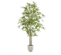 MAIA SHOP Bambù artificiale 180 cm Minimal, pianta finta da interno iperrealistica, albero decorativo elegante per arredare casa ufficio e hotel
