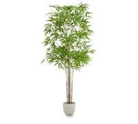 MAIA SHOP Bambù artificiale 210 cm Minimal, pianta finta grande da interno iperrealistica, albero decorativo elegante per casa ufficio e hotel