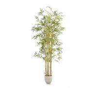 MAIA SHOP Bambù artificiale 210 cm Savage, pianta finta da interno iperrealistica, albero decorativo elegante per casa ufficio e hotel