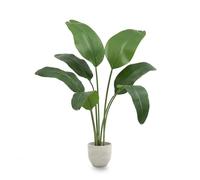 MAIA SHOP Uccello del Paradiso artificiale 120 cm, pianta finta da interno Strelitzia decorativa, albero realistico per casa ufficio hotel