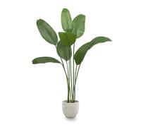 MAIA SHOP Uccello del Paradiso artificiale 150 cm, pianta finta da interno Strelitzia decorativa, albero realistico per casa ufficio hotel