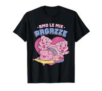Maiale Allevamento Amo Le Mie Ragazze Maglietta