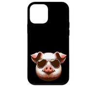 Maiale che indossa occhiali da sole - Funny Farm Farmer Farming BBQ Pork Custodia per iPhone 12 mini