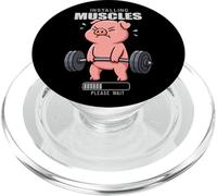 Maiale Deadlift Palestra Ratto Installazione Muscolare Sollevamento Uomini Donne PopSockets PopGrip per MagSafe