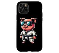 Maiale Karateka Con Occhiali Cool Custodia per iPhone 11 Pro