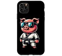 Maiale Karateka Con Occhiali Cool Custodia per iPhone 11 Pro Max