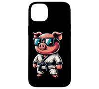 Maiale Karateka Con Occhiali Cool Custodia per iPhone 14 Plus