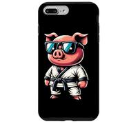 Maiale Karateka Con Occhiali Cool Custodia per iPhone 7 Plus/8 Plus