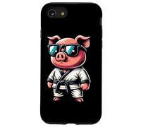 Maiale Karateka Con Occhiali Cool Custodia per iPhone SE (2020) / 7 / 8