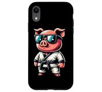 Maiale Karateka Con Occhiali Cool Custodia per iPhone XR