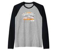 Maiale Pollo Mucca Camminare In Un Bar B Q Divertente Barbecue Amante Della Carne Maglia con Maniche Raglan