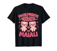 Maiale Porcaio Facilmente Distratta Dai Maiali Maglietta