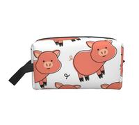 Maiale sveglio del fumetto, Borsa per il trucco Borsa per cosmetici Borsa da viaggio portatile da viaggio Borsa per trucco Organizer