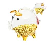 Maiale Trasparente, a Forma di Maiale | Scatola di Risparmio di Monete - Mini Banca di Cambio Trasparente Adorabile, Coltiva Concetti di Gestione Finanziaria per Ragazzi Ragazze