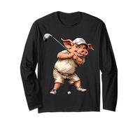 Maiali golfisti/golf maiale Maglia a Manica