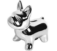 Maialino Porcellino Terracotta Salvadanaio, Idea Regalo per Bambini e Sposi, Battesimo (argento)