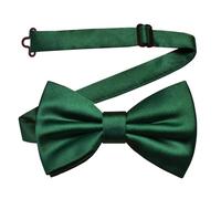 MAIANY Papillon Uomo, Regolabile Con Gancio Papillon Pre-legati in Tinta Unita Per Bambini Adulto Cravatta A Farfalla Già Annodato in Diversi Colori Per Feste Matrimonio Natale Fantasia (verde)