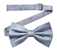 MAIANY Papillon Uomo, Regolabile Con Gancio Papillon Pre-legati in Tinta Unita Per Bambini Adulto Cravatta A Farfalla Già Annodato in Diversi Colori Per Feste Matrimonio Natale Fantasia (grigio)
