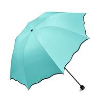 Maibar Ombrello Pieghevoli anti UV UPF 50 Compatto Ombrelli Leggero Mini Piccolo Portatile Ombrelli Pieghevoli da Donna (Menta Verde)