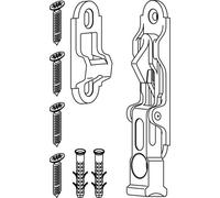 MAICO Fermaporta RUSTICO da parete mat. ZAMA col. NERO dimensioni 25 note