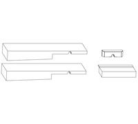 MAICO Kit Tappo RAIL-SYSTEMS sagomato per binario inferiore note CONFEZIONE