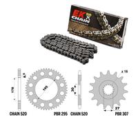 MAICO MC-GS 500 - catena corona pignone kit 520 PBR EK2015G