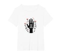 Maid of Honor - Regalo per Festa di Nozze, Mano Destra, Donna Maglietta, Donna Plus-Size, Bianco, 1X