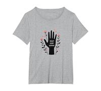 Maid of Honor - Regalo per Festa di Nozze, Mano Destra, Donna Maglietta, Donna Plus-Size, Grigio Melange, 4X