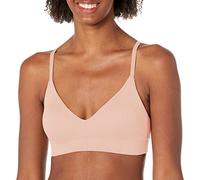 Maidenform M Rib Seamless Bralette, Soft Wireless Pullover Bra, Convertible Straps Reggiseno, Opaco, Guscio di Sabbia, L/DD Donna