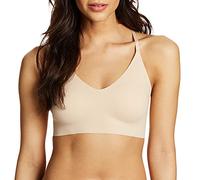 Maidenform Pure Comfort Donna Reggiseno con scollo a V sul retro in pizzo Pure Comfort, Beige (Chiaro), XL