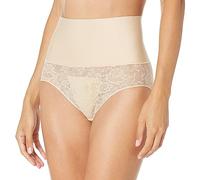 Maidenform Tame Your Tummy Brief, Slip Modellanti Donna, Pizzo Trasparente/Nudo, XL