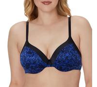 Maidenform Underwire, Comfort Devotion Full-Coverage T-Shirt Bras, Convertible Bra Reggiseno, Stampa Texture Inchiostro Nero, 4DD Donna