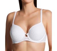 Maidenform Women's Custom Lift, One Fab Fit Underwire, Convertible Straps, Full Coverage Bra, White Lace