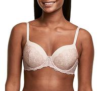 Maidenform Women's One Fab Fit Full Coverage Lightly Padded Convertible Underwire T-Shirt Bra #DM7549, Sandshell/Evening Blush, 34DD