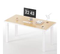 MAIDeSITe Scrivania elettrica regolabile in altezza, con doppio motore, 4 gambe regolabili in altezza, 140 x 80 cm, tavolo a quattro zampe con capacità di carico di 200 kg, telecomando senza fili